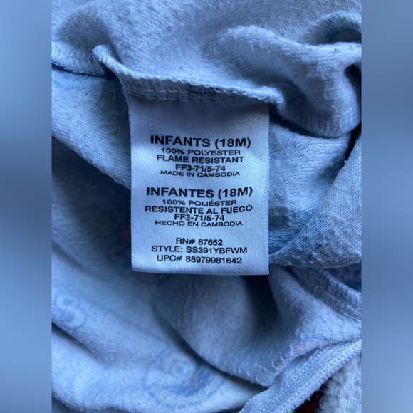 Sesame Street 18M Fleece Footie Pajama - Picture 3 of 7